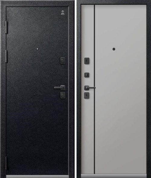 Входная дверь Центурион C-106 Чёрный муар - Кашемир сильвер (2025)