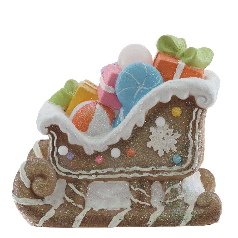 GAEM Фигрка декоративная "Сани" с подсветкой (АААх3, н/п), L38 W22 H35 см