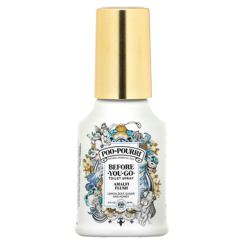 Poo-Pourri, Before-You-Go, спрей-освежитель для туалета, с ароматом Amalfi Flush, 59 мл (2 жидк. унции)