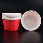 Капсулы для маффинов с бортиком Polca Dot Красные 50*40 мм, шт