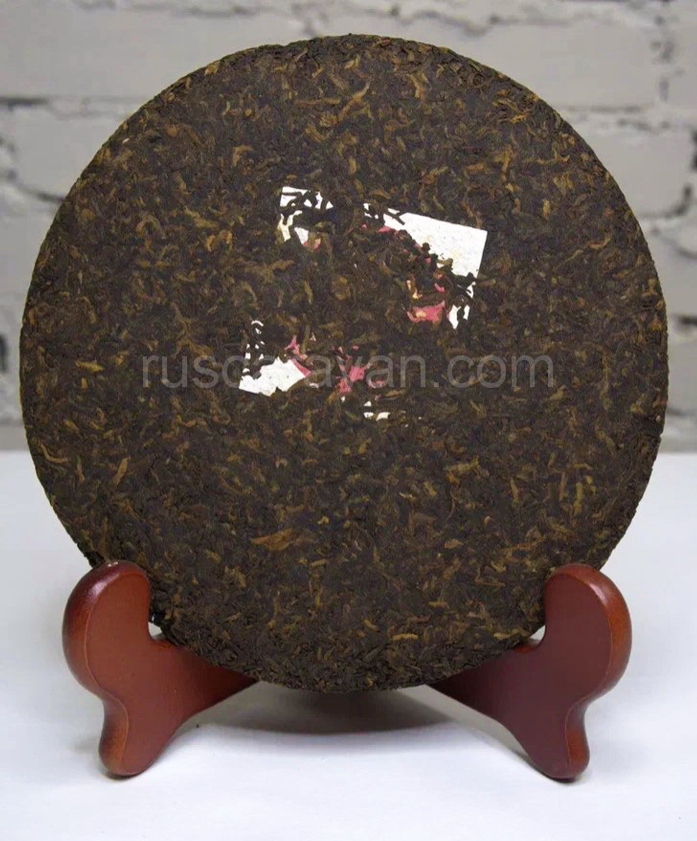 59270 Чай прессованный черный Пуэр Шу "Юньфусян, Красный Дракон" ци цзы бин 357гр