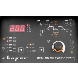 Инвертор сварочный TIG 200 P AC/DC "REAL" (E201B) Black (маска+педаль+перчатки)