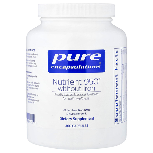 Pure Encapsulations, Nutrient 950® Without Iron, 360 Capsules
