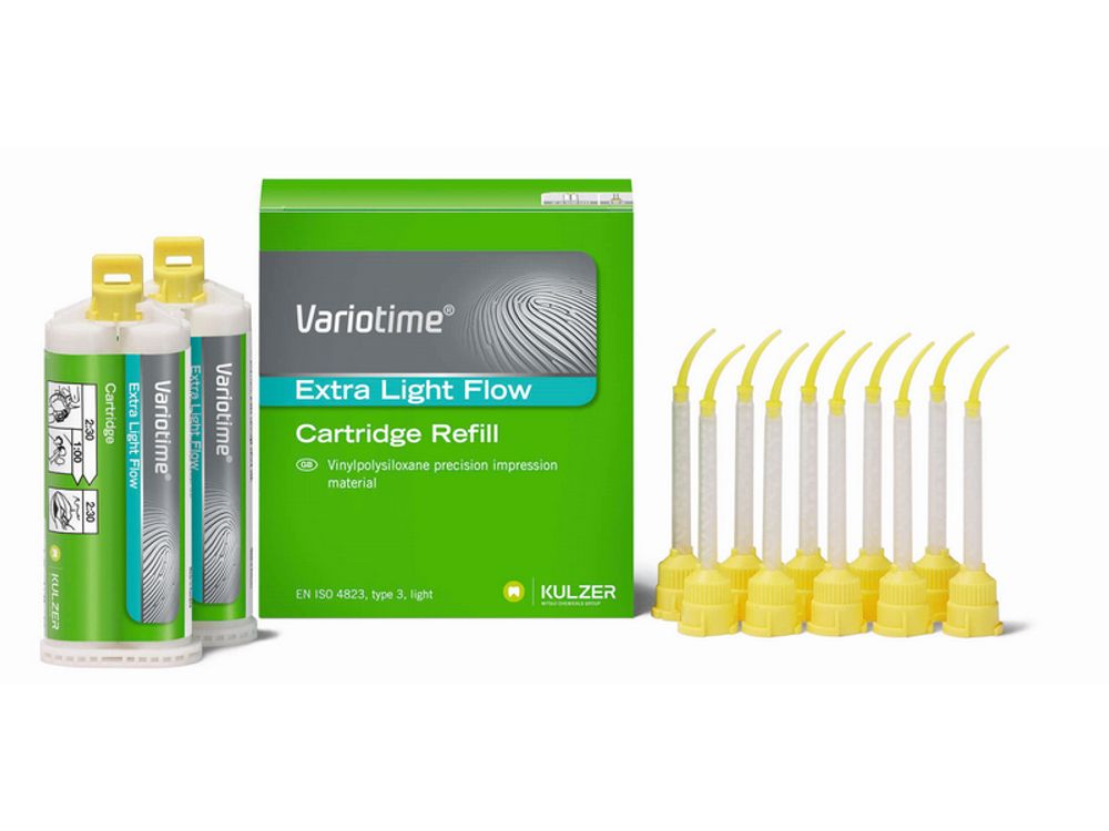 Variotime Extra Light Flow (2*50мл.) Вариотайм Экстра Лайт Флоу, А-силикон оттискной материал