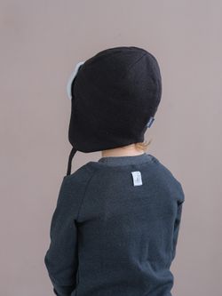 Шапка весенняя/осенняя вязаная (Черный) ТОКИ