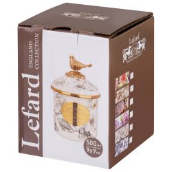 БАНКА ДЛЯ СЫПУЧИХ ПРОДУКТОВ LEFARD 9 Х 9СМ, 500МЛ