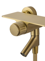 Смеситель для ванны с душем WONZON & WOGHAND CLICK, Брашированное золото (WW-FE05L221-BG)