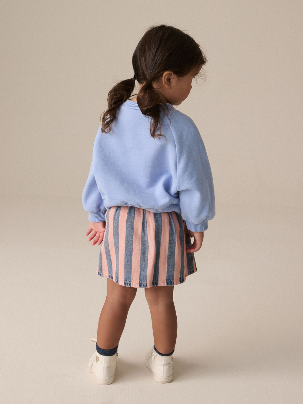 Юбка джинсовая для девочки Next E29-090, Синий, Розовый