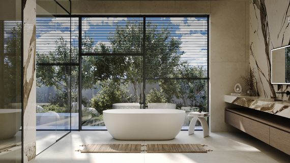 Ванна из искусственного камня ABBER Stein AS9613-1.6 белая матовая