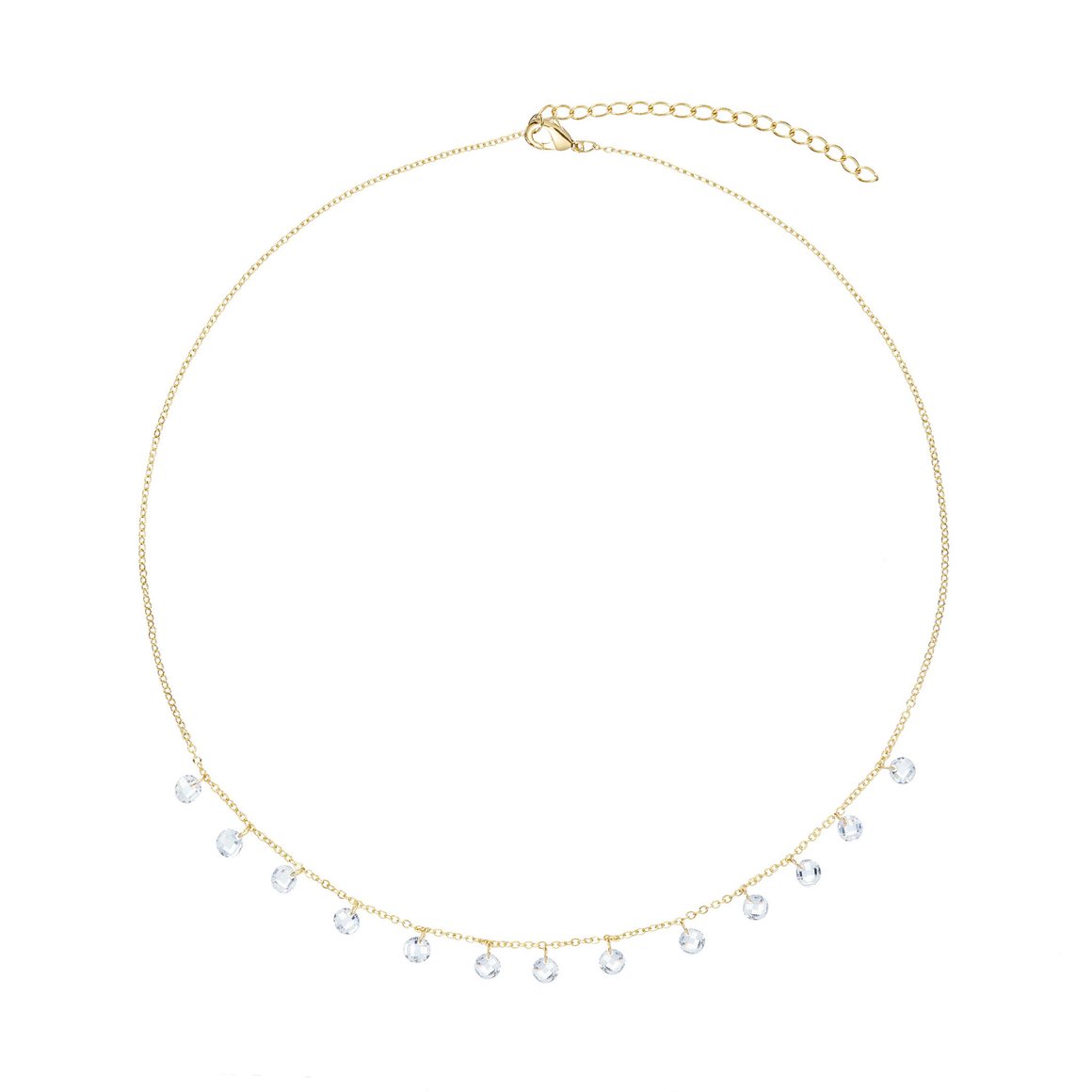 Колье-капли, золото