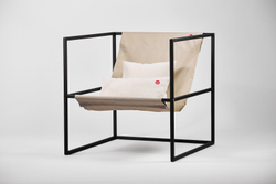Уличное кресло TESS Outdoor Chair black / olive beige textile (Up!Flame)