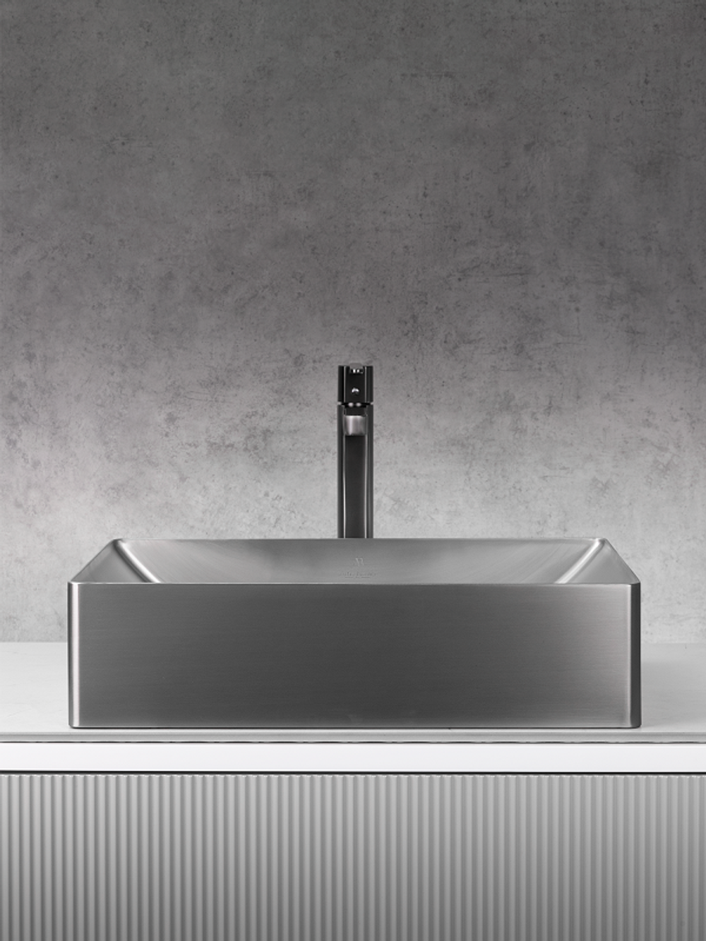 Раковина AltroBagno Futuro 001014 MtGr из нержавеющей стали