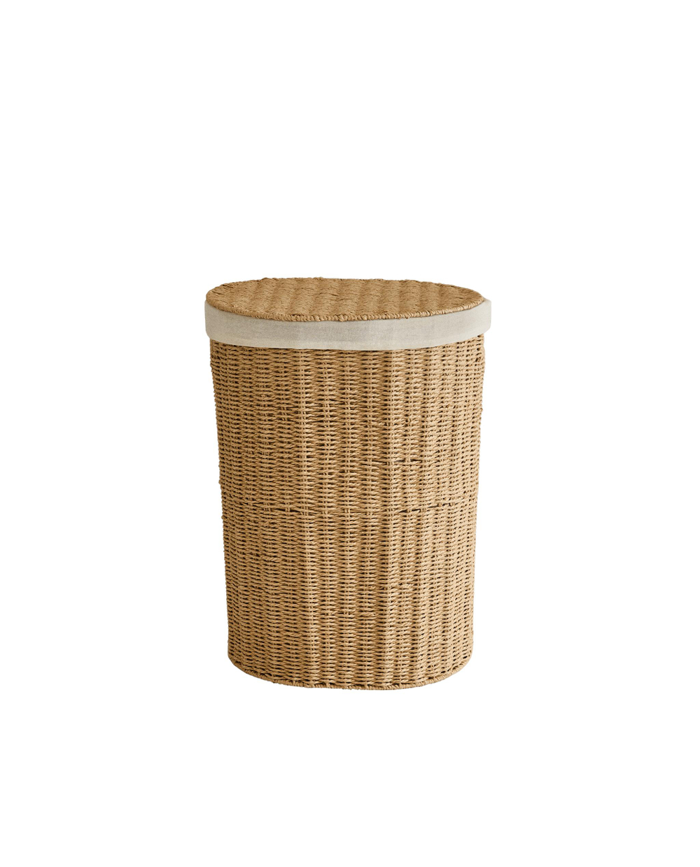 Zara Home Корзина из плетёной бумаги, цвет бежевый, 55.5 см