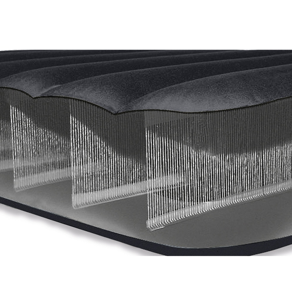 Мaтрас нaдувной Intex 64142 Pillow Rest 137х191х42 см / Крoвать нaдувная Интeкс полуторная велюровая со встроенным электронасосом 220V и подголовником