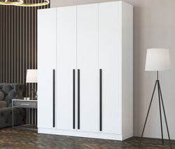 Шкаф четырехстворчатый Мелоди 1600 (Белый шагрень), ВВР, г.Пенза