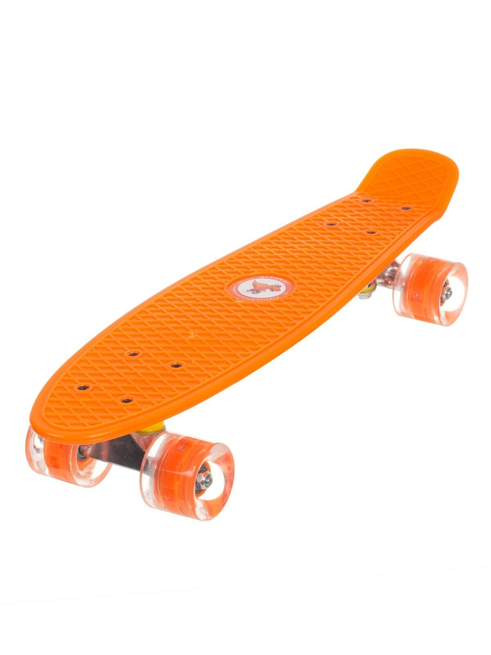 Скейт пенни-борд Igrokat OrangeStreet 22" с динамической подсветкой колес