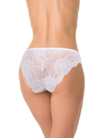 Трусики-бразилиана с задней частью из кружева (Размер: L) (Цвет: кремовый)