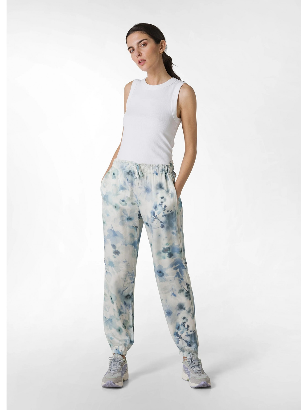 Брюки женские Allover Satin Jogger Pants DEHA
