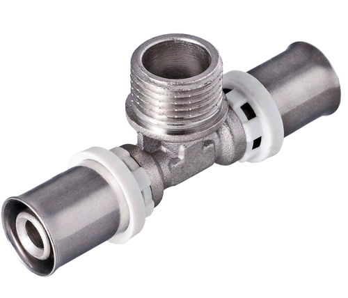 Пресс тройник 20х3/4Mx20  ViEiR