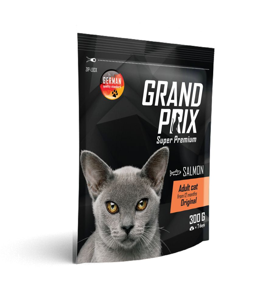 Сухой корм Grand Prix Adult Original для кошек с лососем 300 г