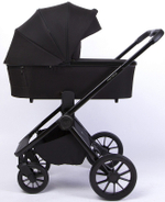 Детская коляска Peppy Monaco 3 в 1 Brilliant black (черный), рама черный глянец