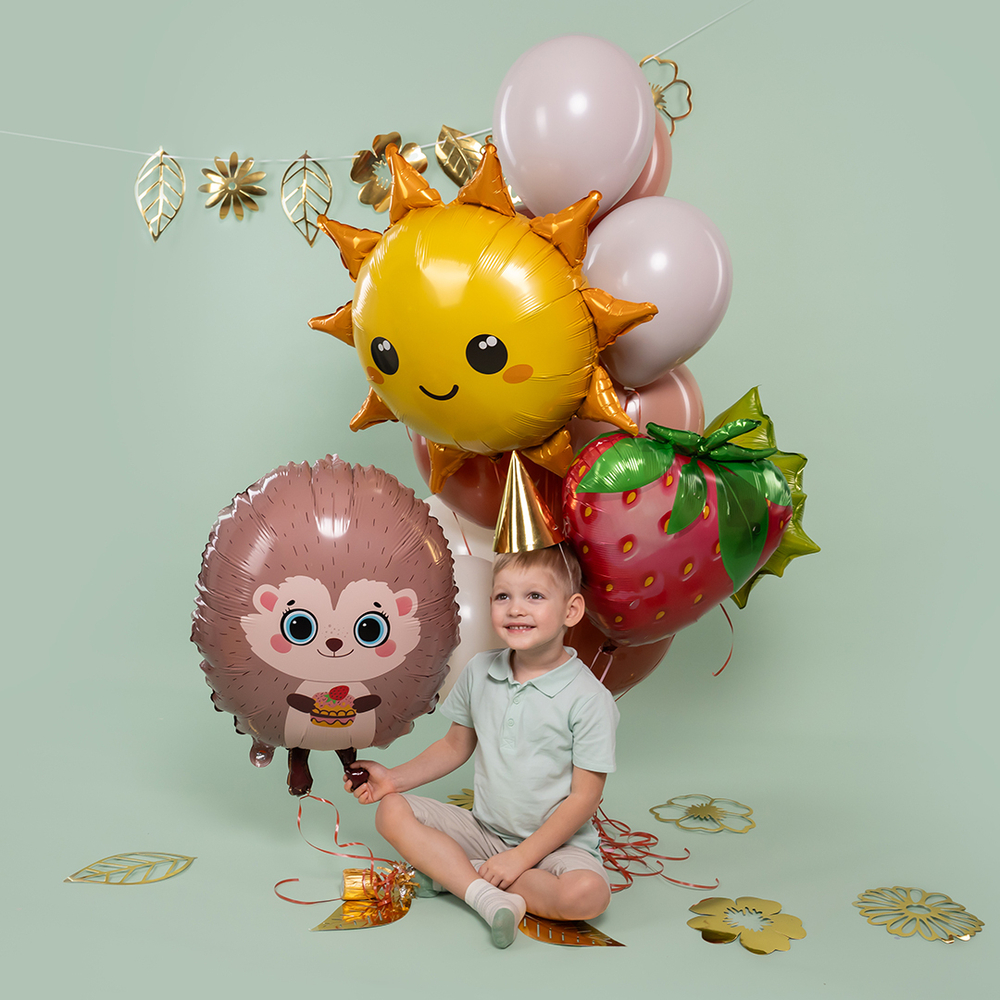 Шар (31""/79 см) Фигура, Солнце, 1 шт. В042