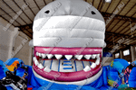 Коммерческий надувной батут "Акула-робот"