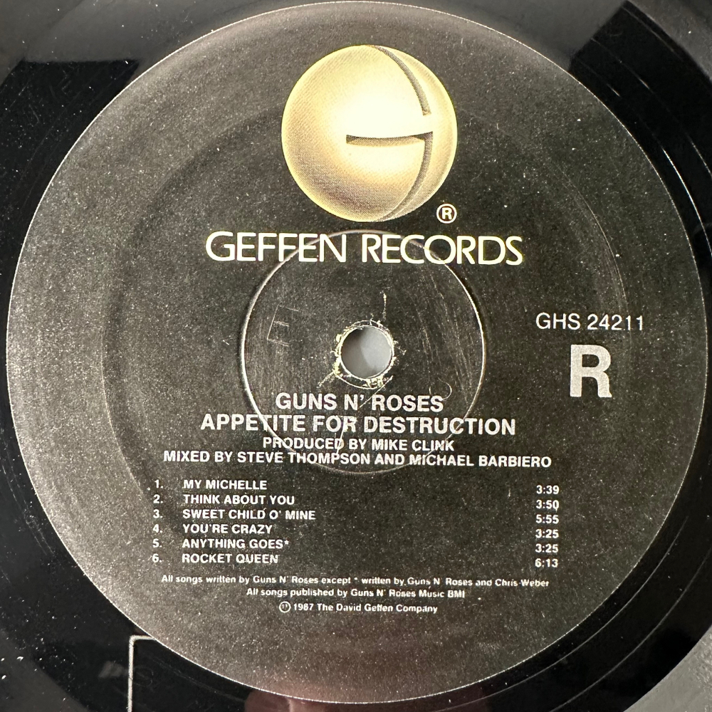 Guns N' Roses – Appetite For Destruction (США 1987г.)