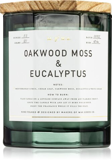 Makers of Wax Goods Oakwood Moss & Eucalyptus - ароматическая свеча /   320  g  / GTIN 2990145000462