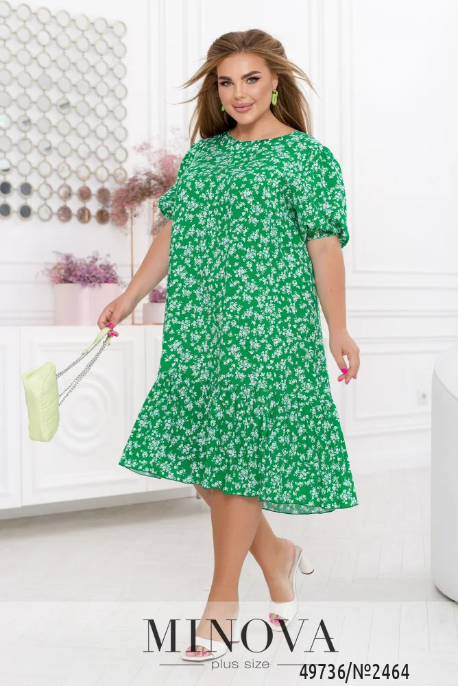 Платье 2464-зеленый Minova