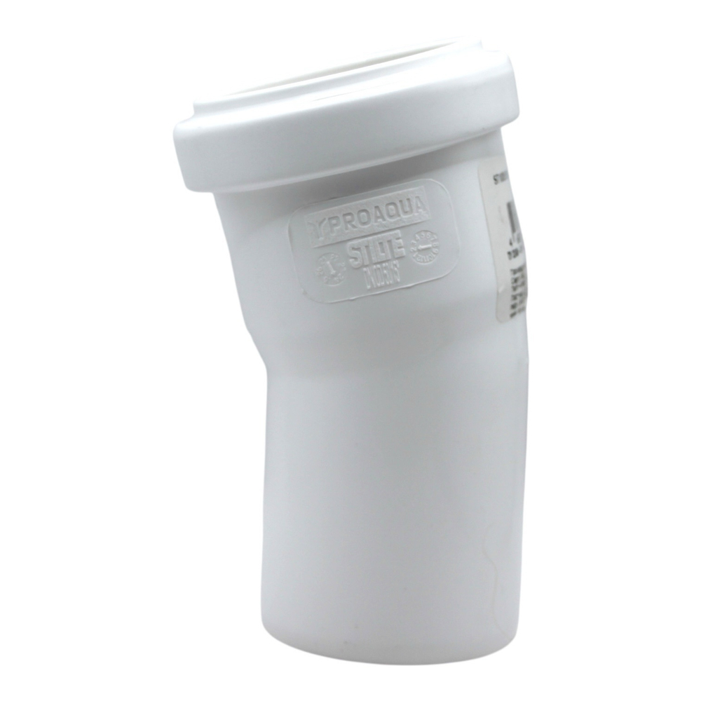 Отвод канализационный PRO AQUA STILTE Ø50x15°