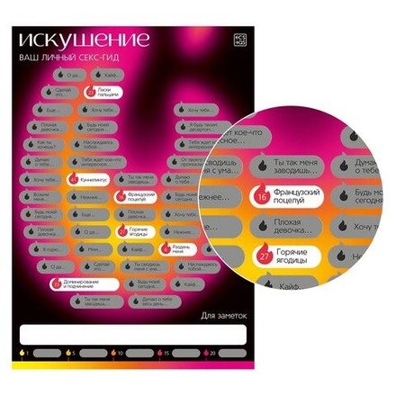 Скретч-плакат "Секс-гид. Искушение", формат А3