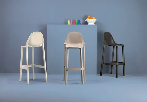 Барный стул Piu, красный