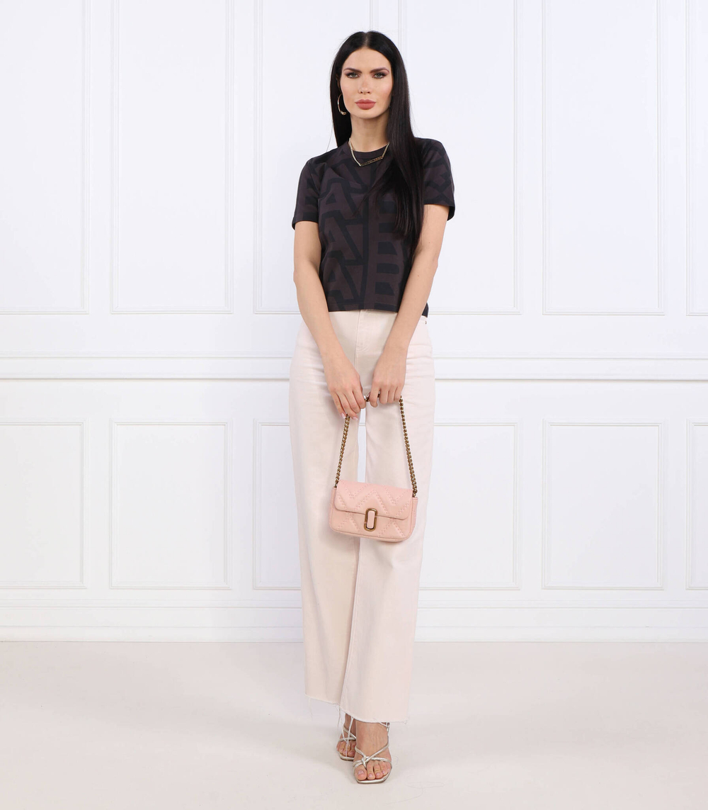 Кожаная сумка-мессенджер THE QUILTED LEATHER J MARC MINI Marc Jacobs - пудро-розовый(2S3HSH016H03)