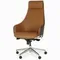 Офисное кресло Pema, натуральная коричневая кожа