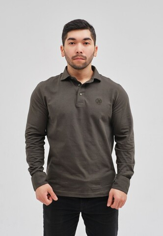 Поло с длинным рукавом SHANYRAQ DARK GREEN