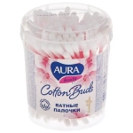 Ватные палочки AURA Beauty 100шт стакан
