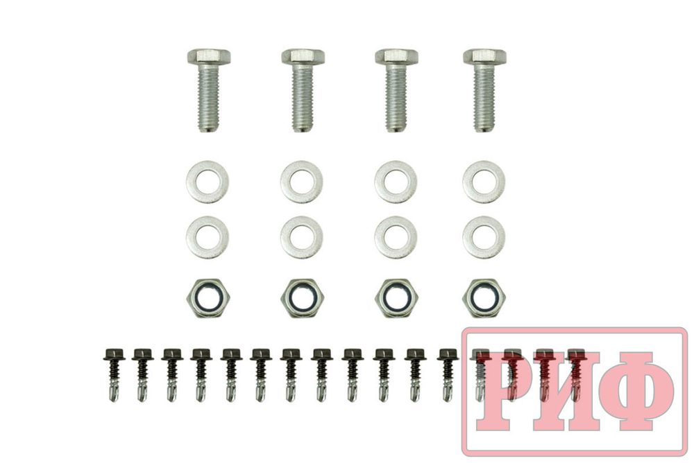 Бампер силовой передний Toyota Land Cruiser 200 2007-2015 c доп. фарами, защитной дугой и защитой бачка омывателя РИФ
