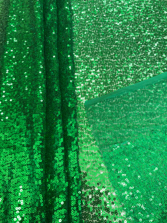 Сетка паетки зеленый