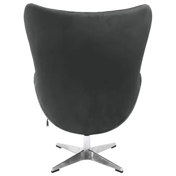 Кресло EGG STYLE CHAIR графит, искусственная замша