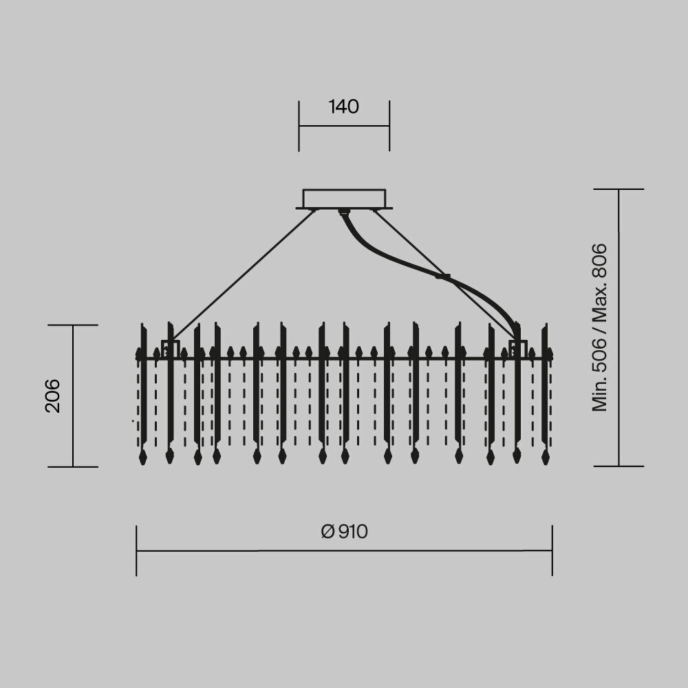 Подвесной светильник Maytoni MOD036PL-18N