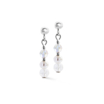 Серьги Coeur de Lion White-Silver 4245/21-1417