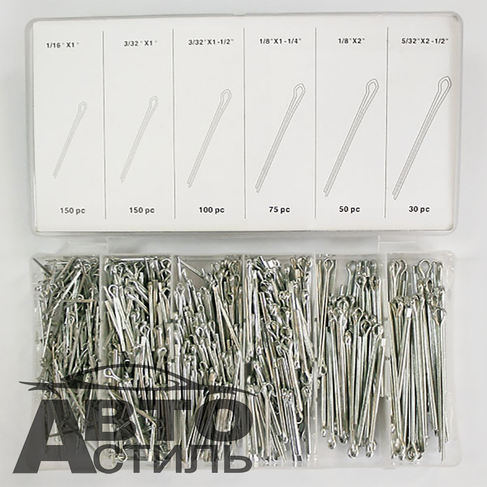 Набор пластик кейс  ШПЛИНТОВ 555шт (34228) King