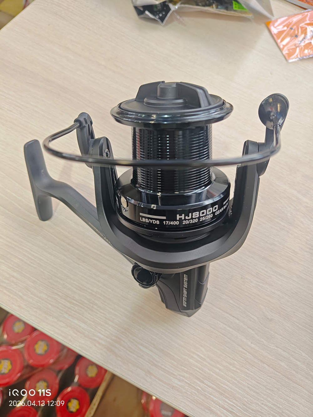 КАТУШКА HJ 8000( 4.1:1 ПЕРЕДАТОЧНОЕ ЗНАЧЕНИЕ) (10+1 ПОДШИПНИКОВ )