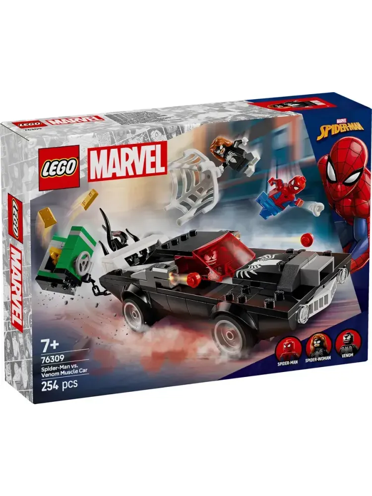 Конструктор Marvel 76309 Человек-паук против маслкара Венома