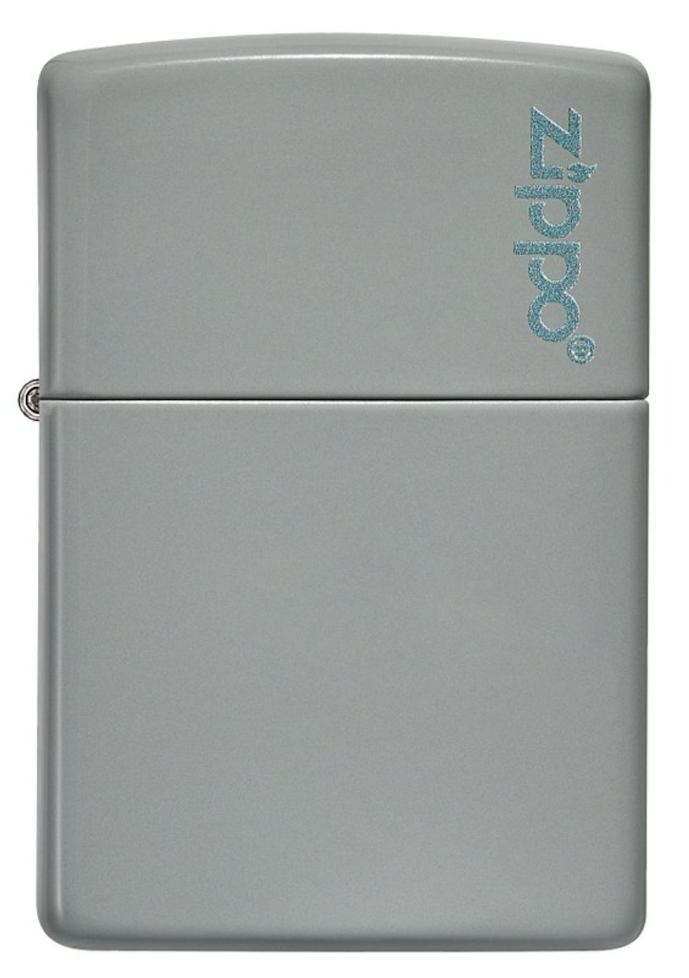 Зажигалка Zippo Classic с покрытием Flat Grey серая глянцевая (49452ZL)