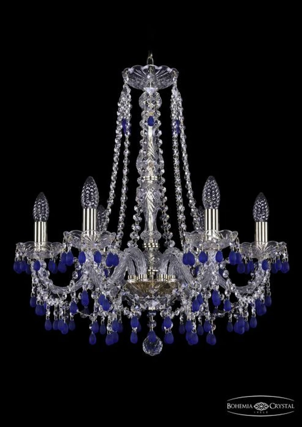 Подвесная люстра Bohemia Ivele 1410/6/195/h-60/G/V3001