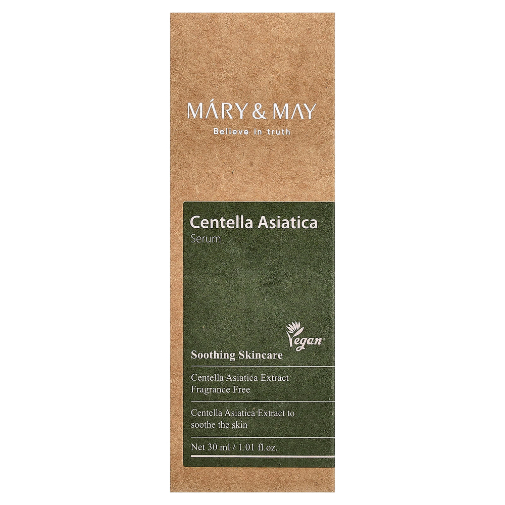 Mary & May, Сыворотка с центеллой азиатской, без отдушек, 30 мл (1,01 жидк. унц.)