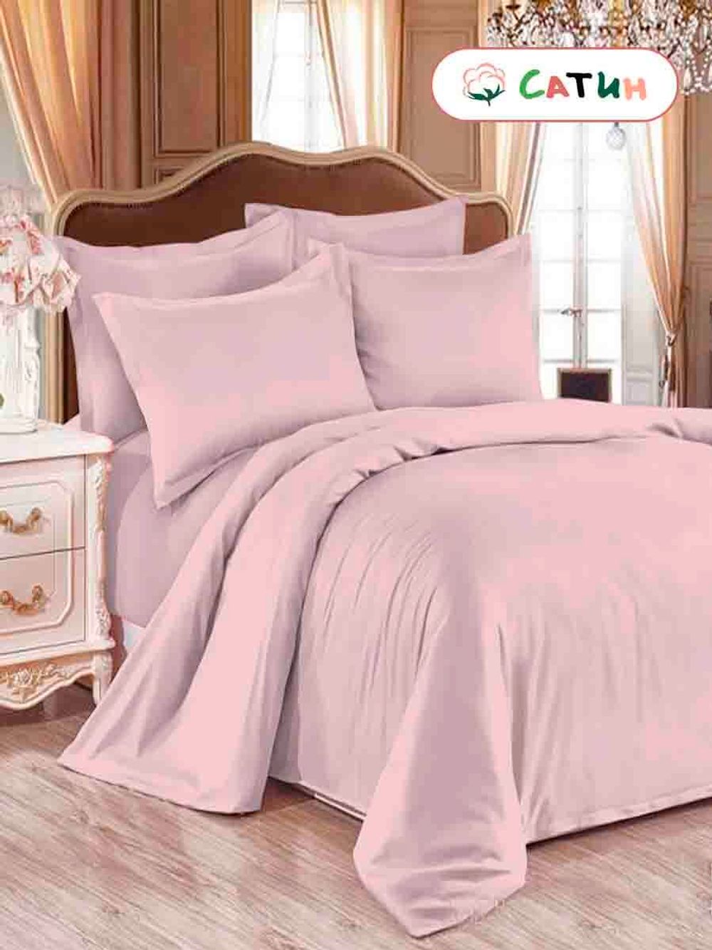 Простынь сатин Milky Garden "Sherbet" 240x215 см