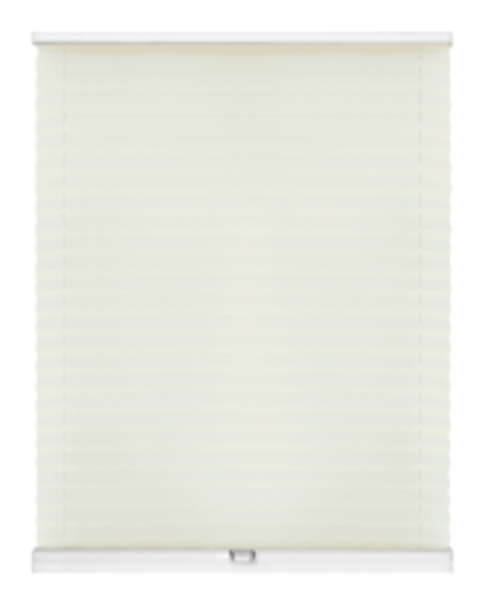 Штора плиссе Стандарт с ручками, ткань Креп кремовый арт. 4002, цвет комплектующих белый, серый, антрацит, черный, коричневый, кремовый и т д